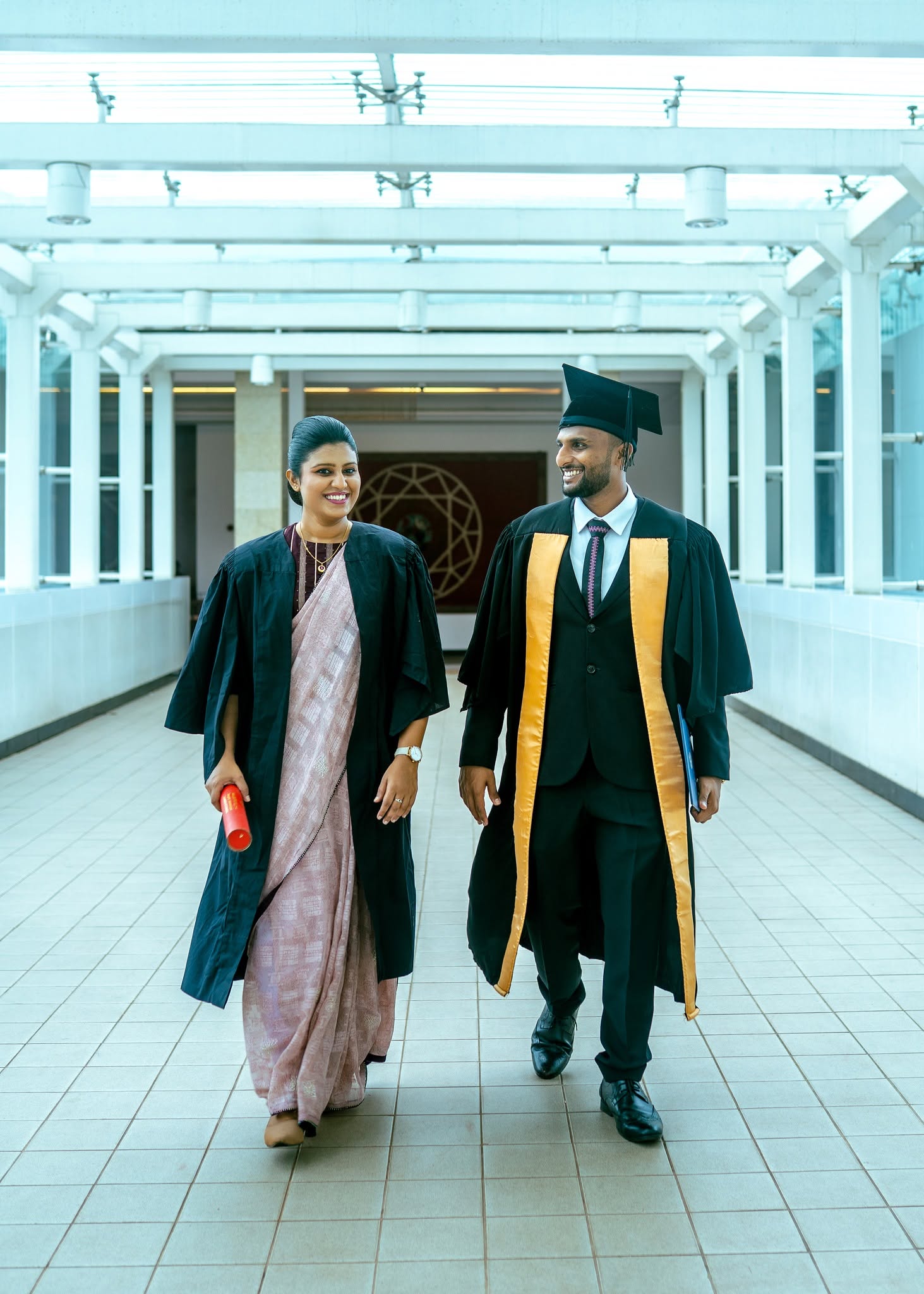 Graduation portrait photography with a loved one in Colombo, Sri Lanka